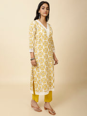 Printed Cotton Suit Set With Dupatta