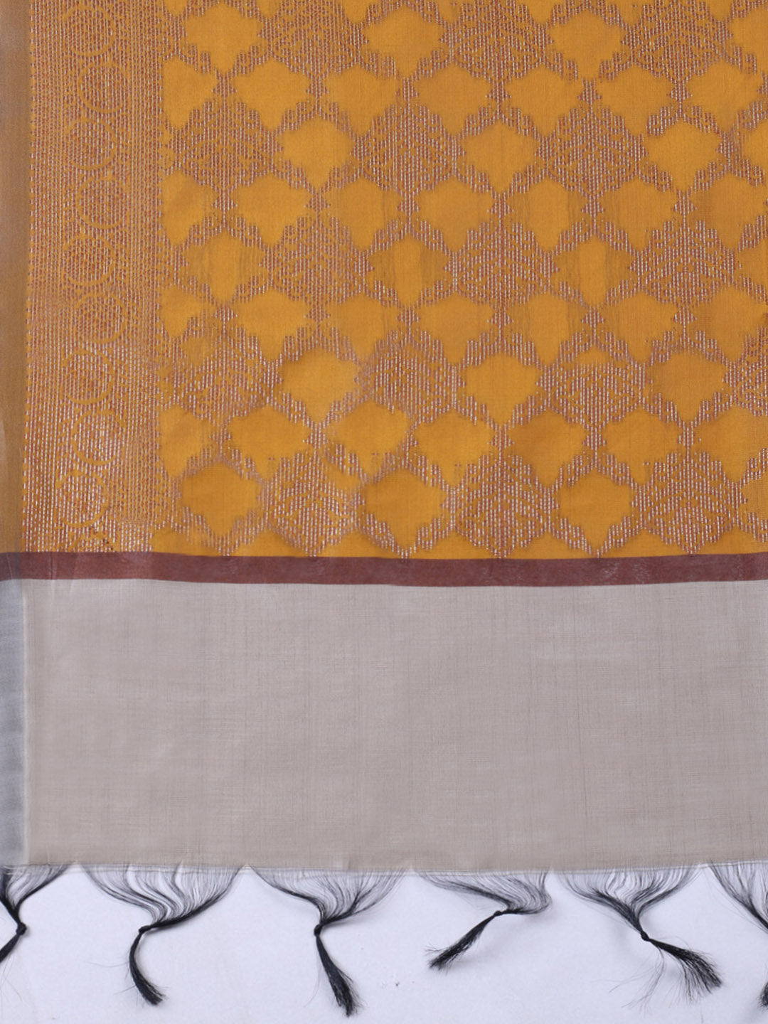 Woven Design Chanderi Unstitched Suit With Pant &amp; Dupatta