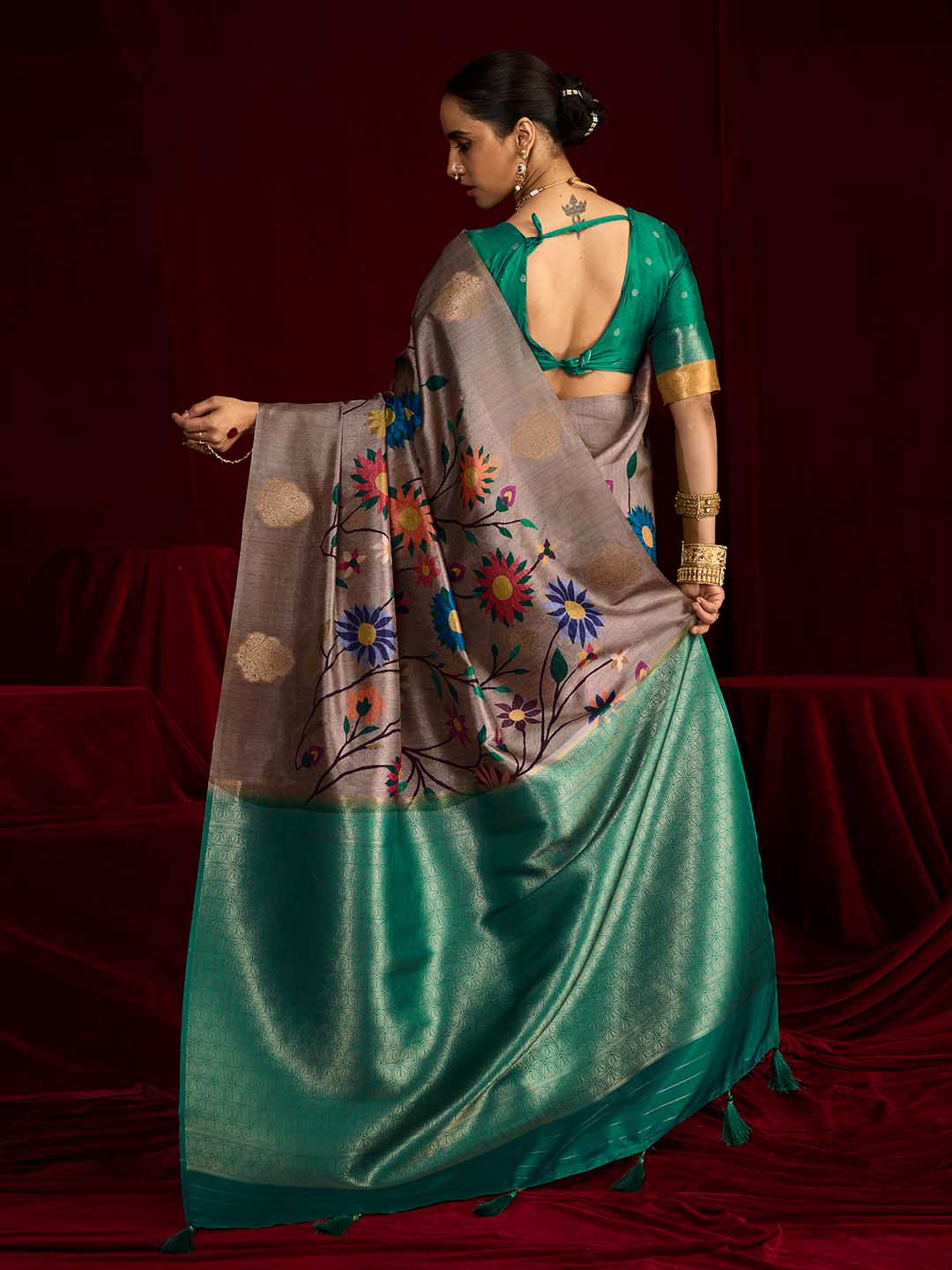 Woven Printed Art Silk Saree