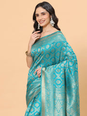 Zari Jaal Handloom Woven Saree