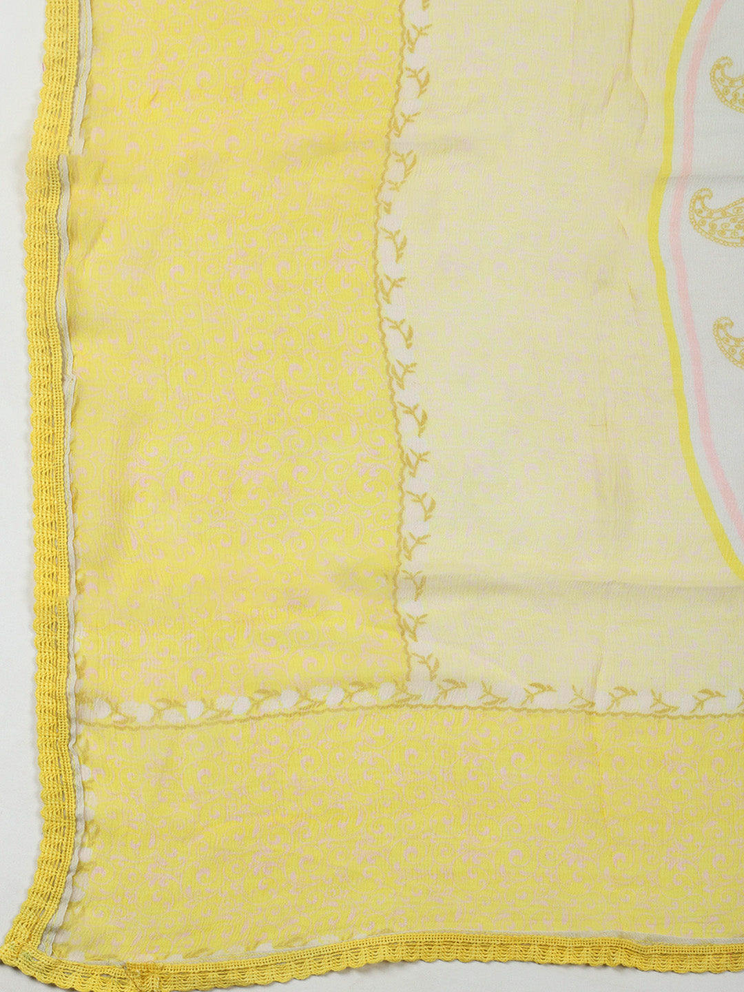 Printed Muslin Unstitched Suit With Pant &amp; Dupatta