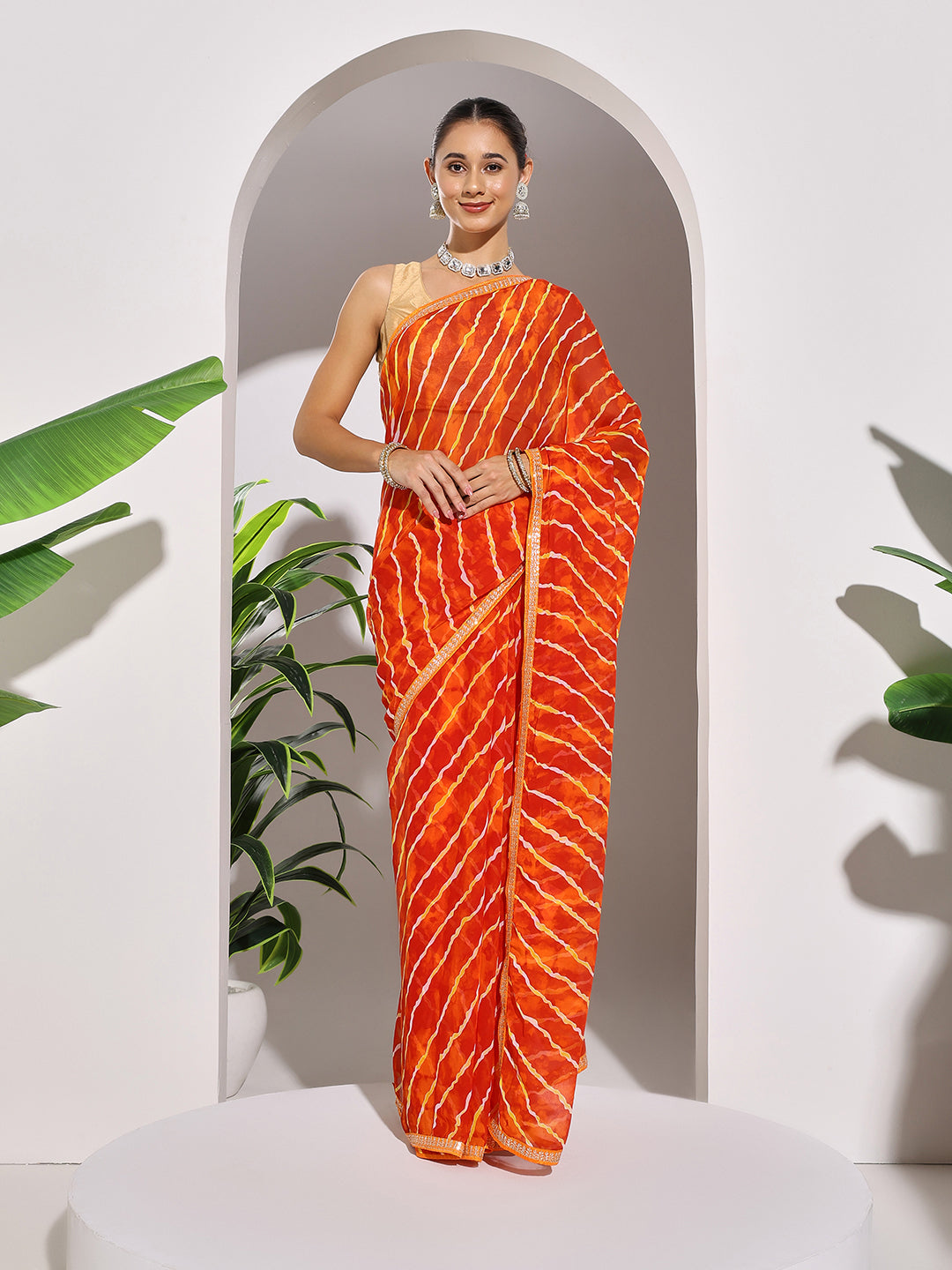 Printed Georgette Saree