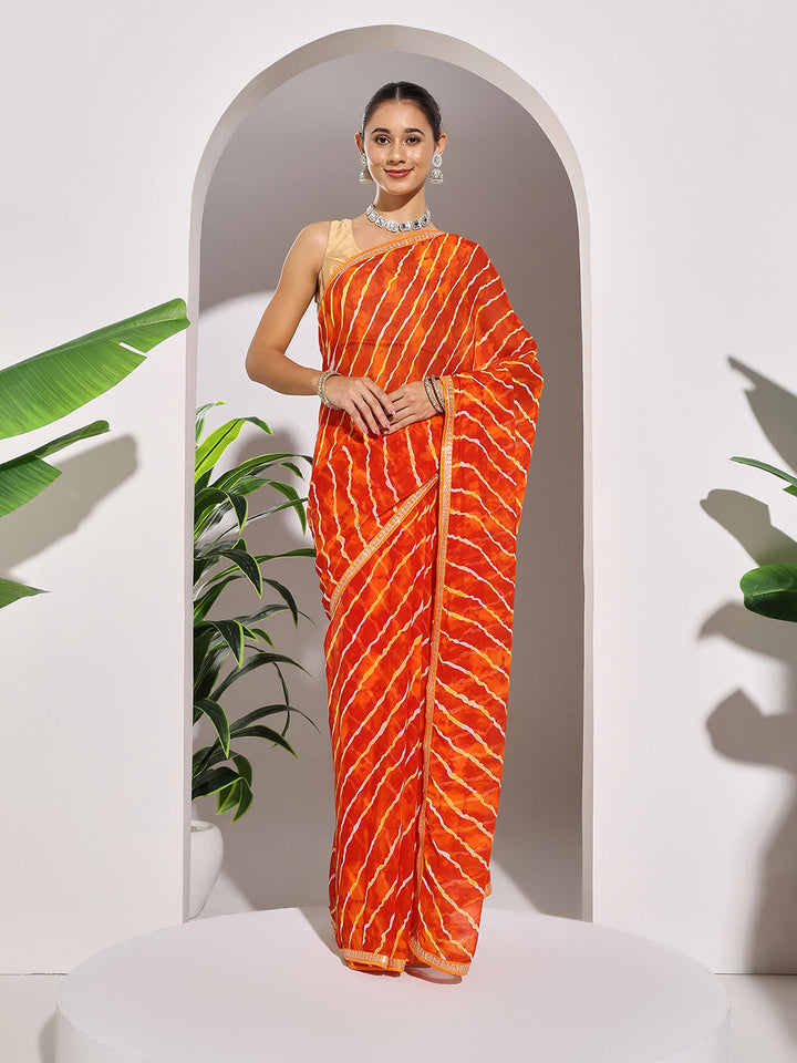 Printed Georgette Saree