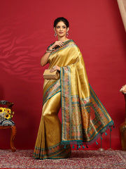 Embroidered Dola Silk Saree