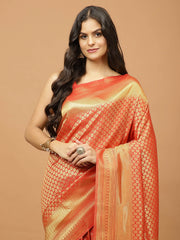 Zari Booti Woven Handloom Saree