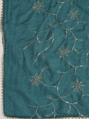 Neck Embroidered Cotton Blend Unstitched Suit With Dupatta