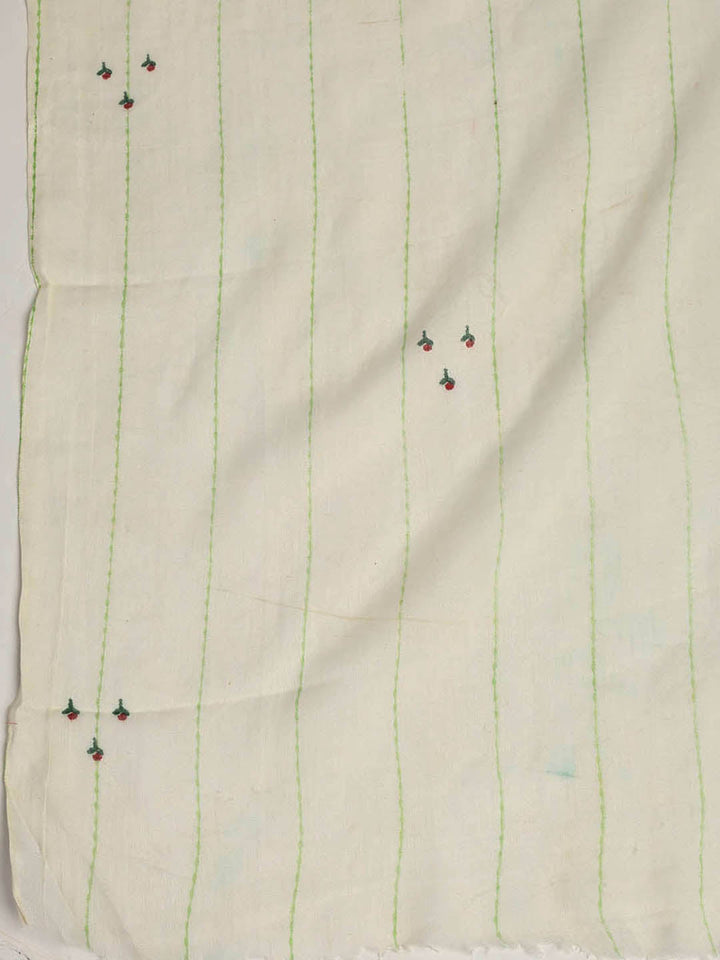 Printed Cotton Blend Unstitched Suit With Dupatta