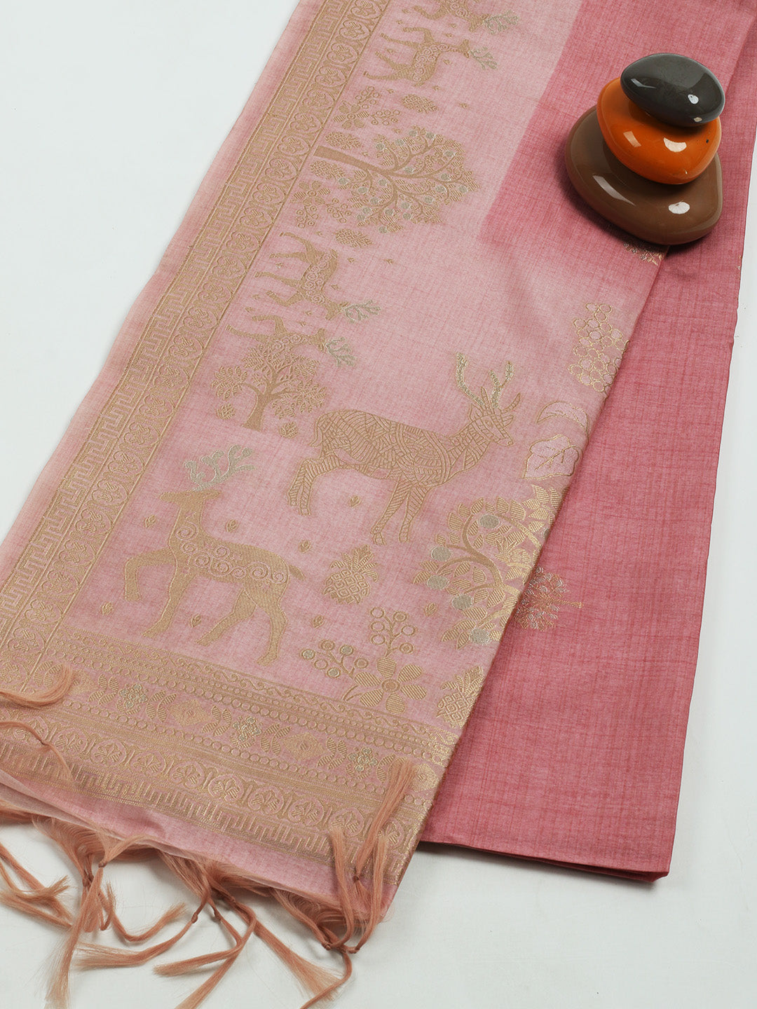 Embroidered Tussar Saree