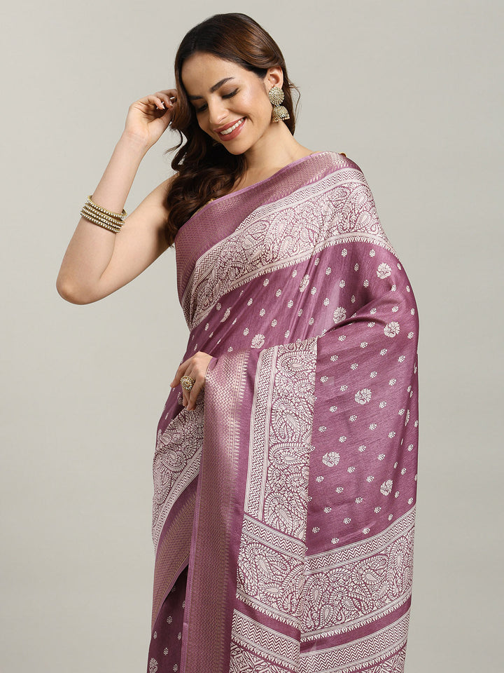 Printed Booti Dola Cotton Woven Saree