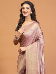 Zari Jaal Woven Handloom Saree