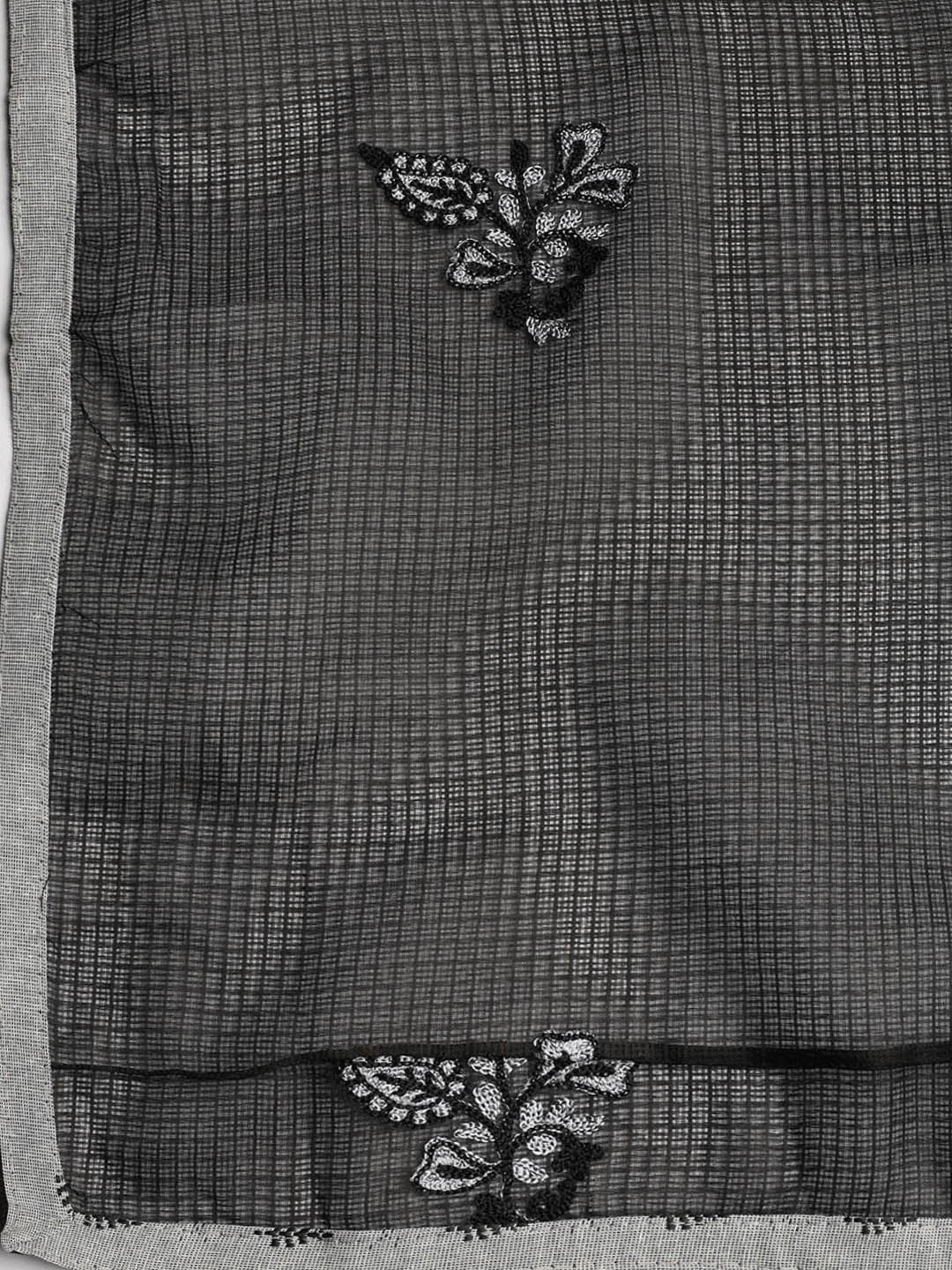 Embroidered Cotton Blend Unstitched Suit With Dupatta