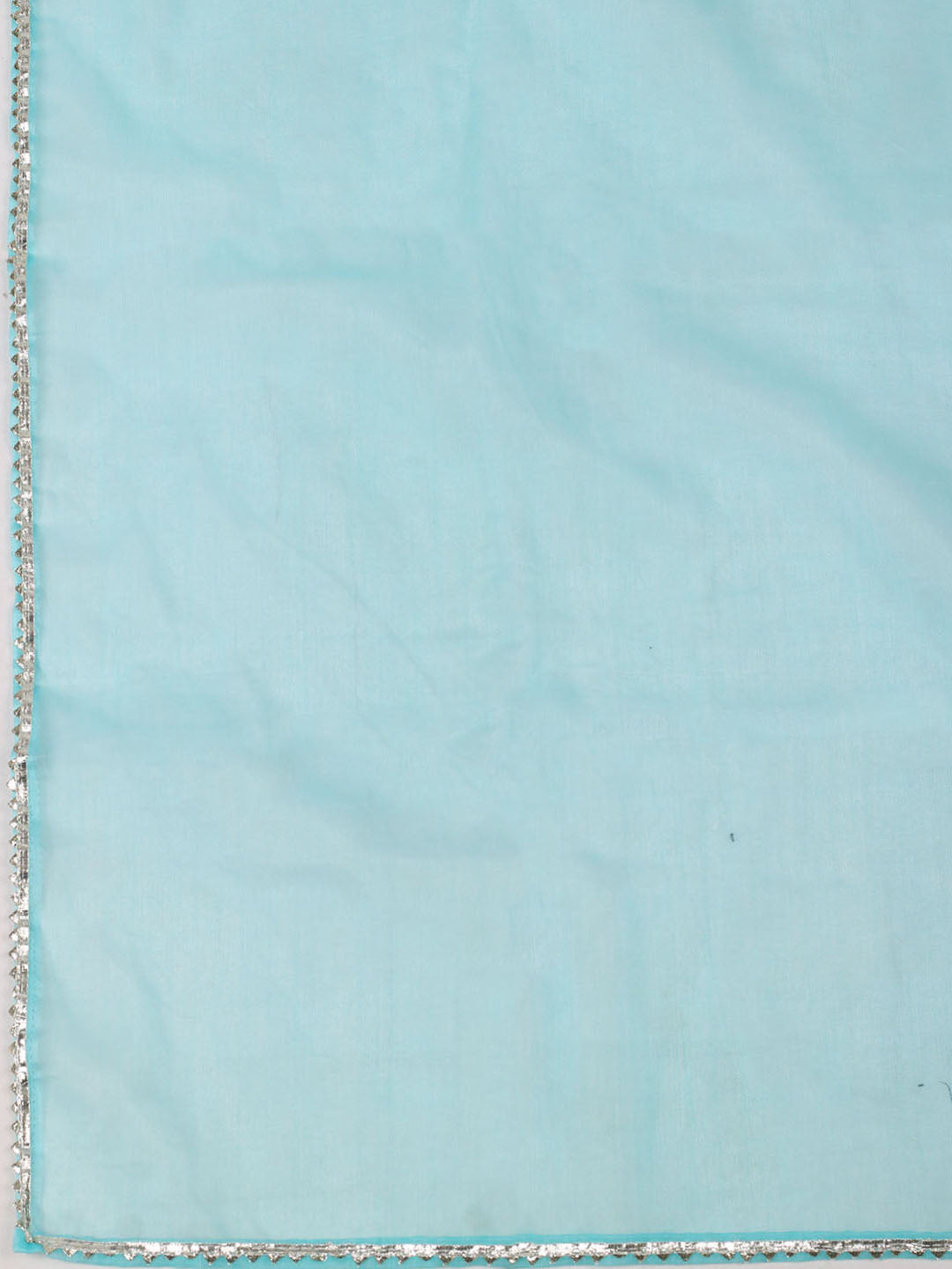 Neck Zari Embroidery Organza Unstitched Suit Piece With Dupatta
