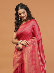 Zari Jaal Woven Handloom Saree