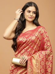 Zari Booti Woven Handloom Saree