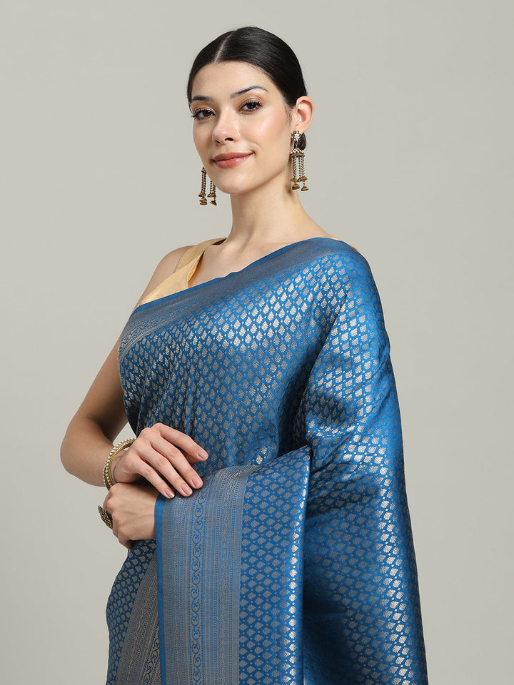 Zari Jaal Art Silk Woven Saree