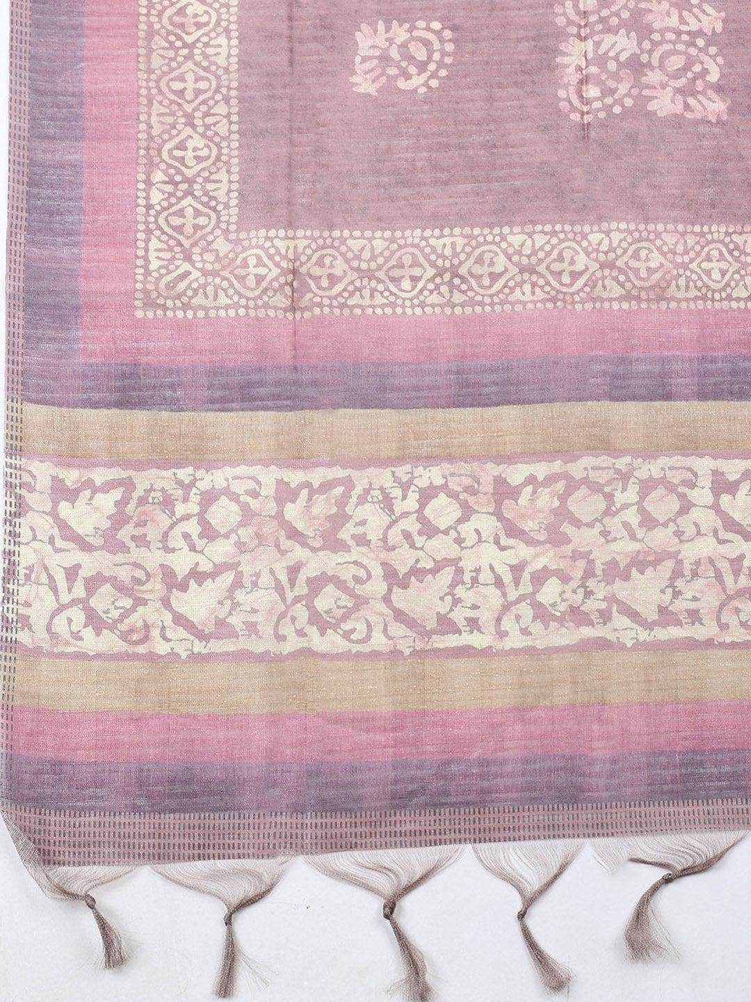 Embroidered Chanderi Unstitched Suit With Pant &amp; Dupatta