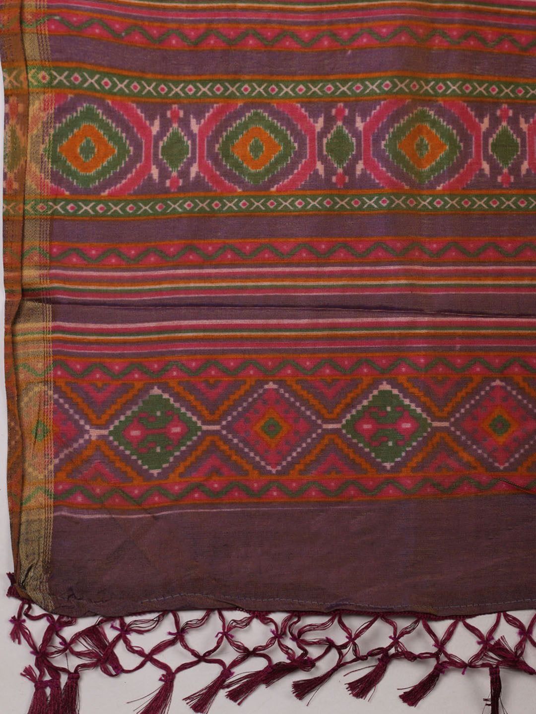 Woven Design Art Silk Unstitched Suit With Pant Dupatta