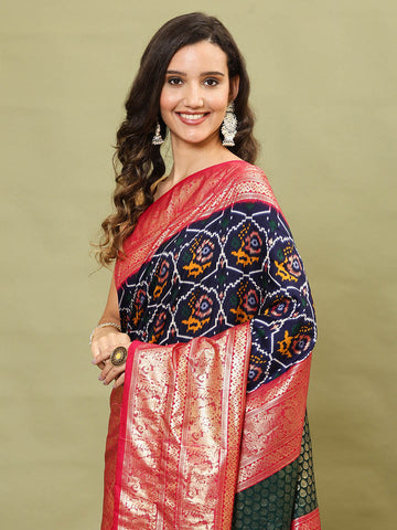 Patola Printed Art Silk Woven Saree