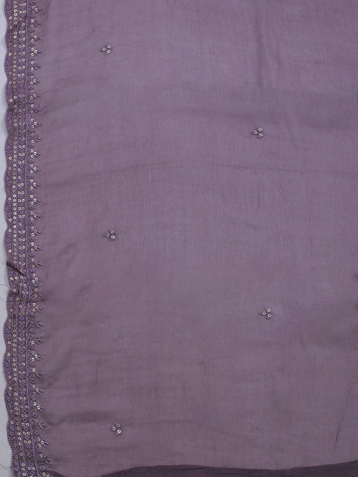 Printed Cotton Blend Unstitched Suit With Dupatta