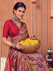 Printed Art Silk Saree