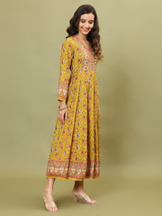 Floral Printed Cotton Kurta