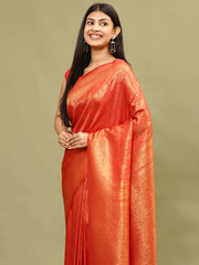 Zari Jaal Woven Handloom Saree