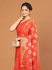 Zari Border Woven Art Silk Saree