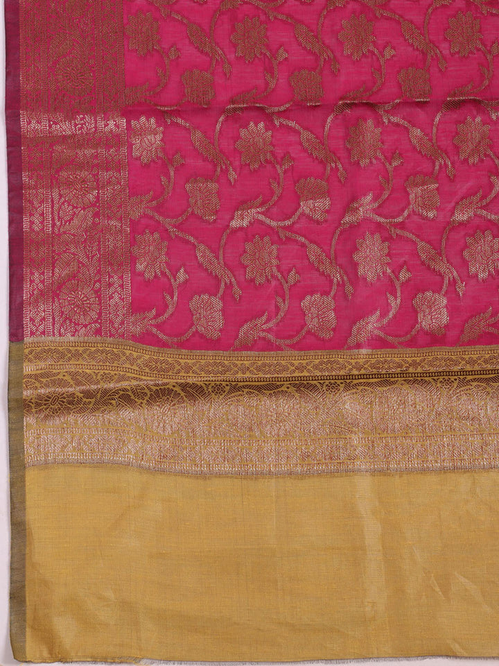 Neck Embroidered Cotton Blend Unstitched Suit With Dupatta