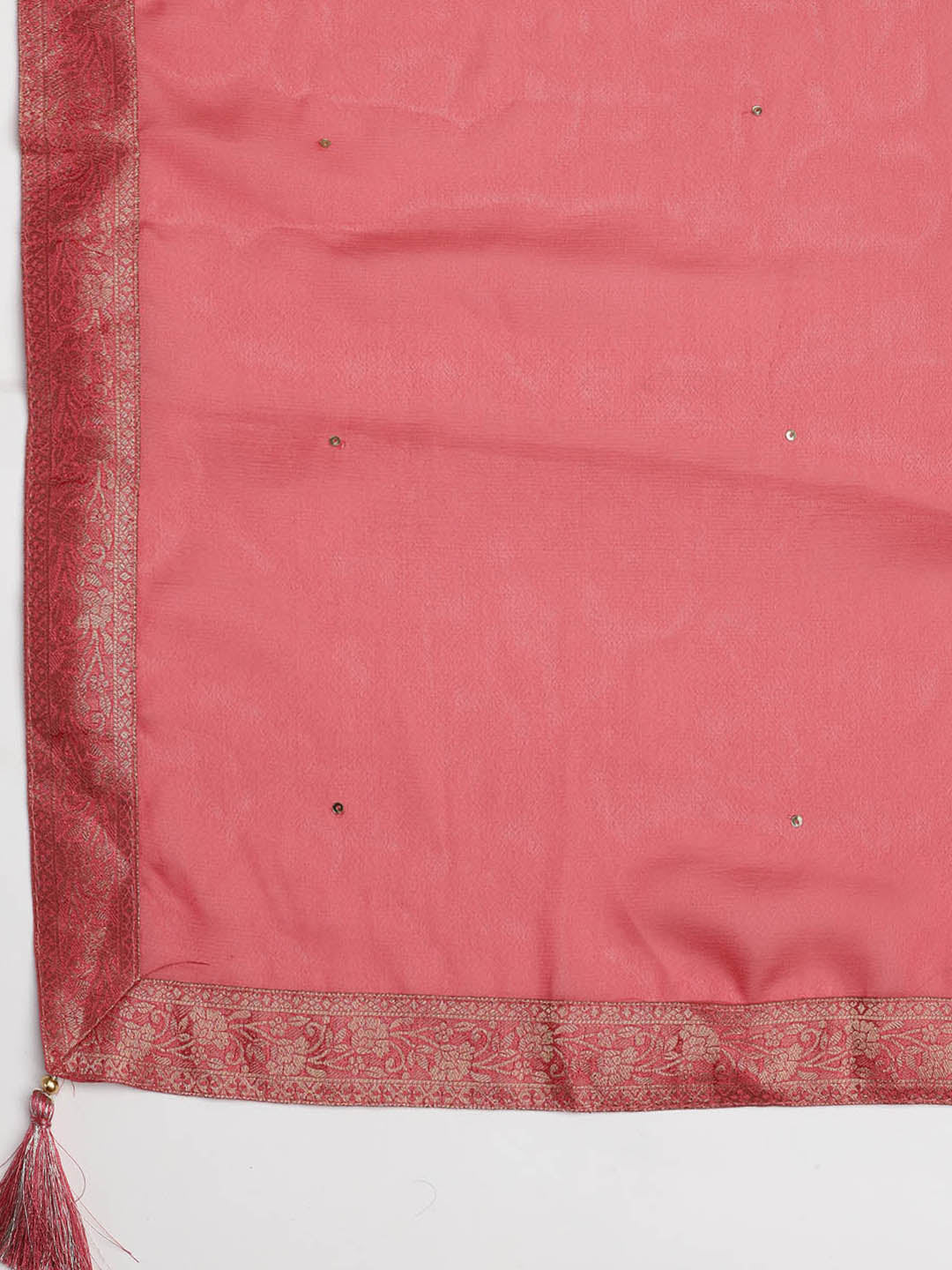 Zari Jaal Art Silk Unstitched Suit With Dupatta