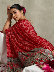 Printed Satin Saree