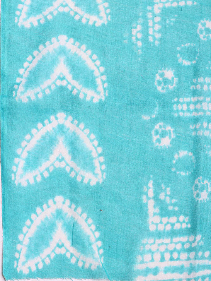 Printed Cotton Blend Unstitched Suit With Dupatta
