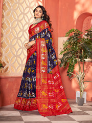 Printed Tussar Saree