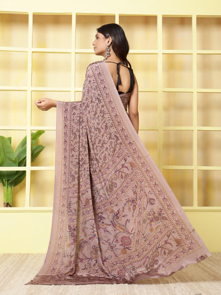 Digital Printed Crepe Saree