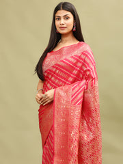 Zari Jaal Woven Handloom Saree