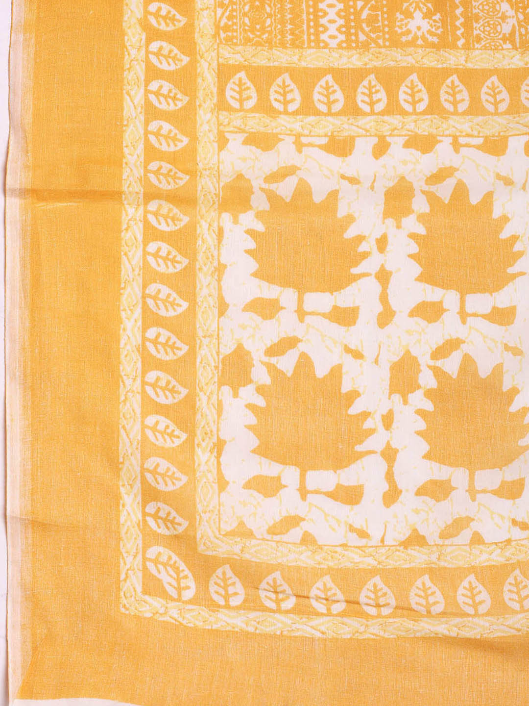 Printed Cotton Blend Unstitched Suit With Dupatta