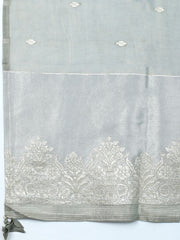 Embroidered Tissue Unstitched Suit With Dupatta