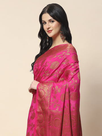 Zari Jaal Woven Handloom Saree