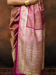 Woven Design Satin Saree
