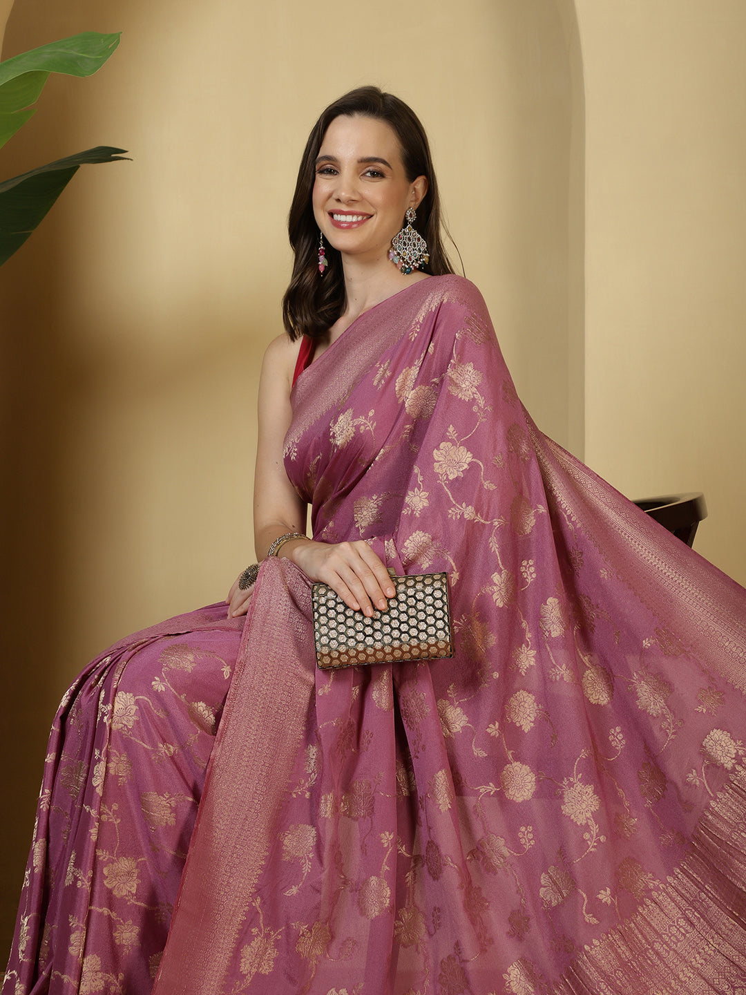 Zari Jaal Georgette Saree