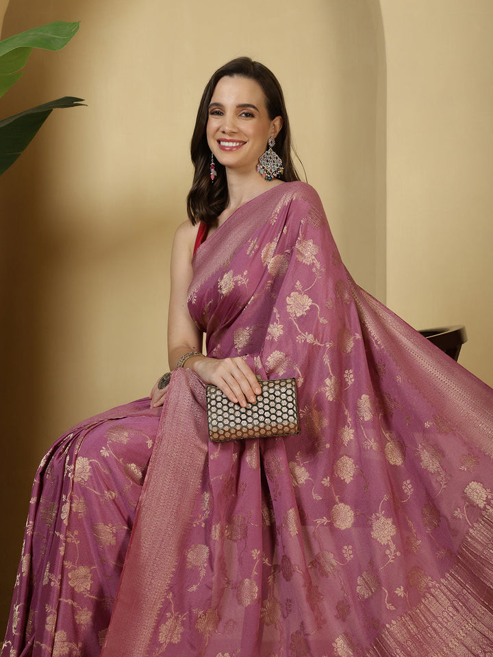 Zari Jaal Georgette Saree