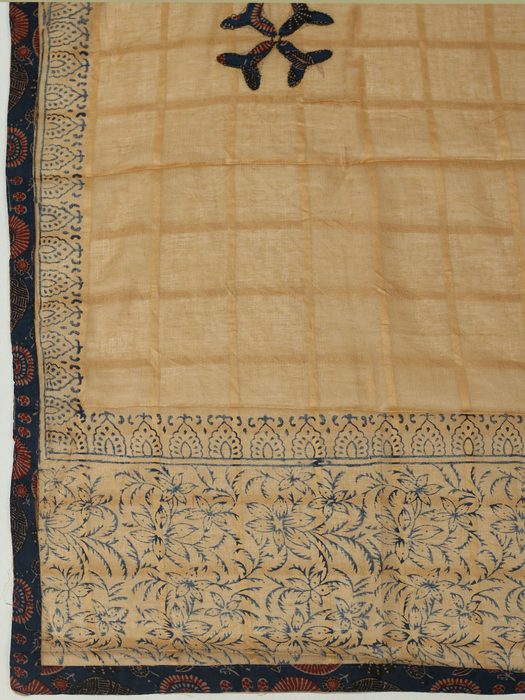 Printed Cotton Unstitched Suits Printed Suit With Pant &amp; Dupatta