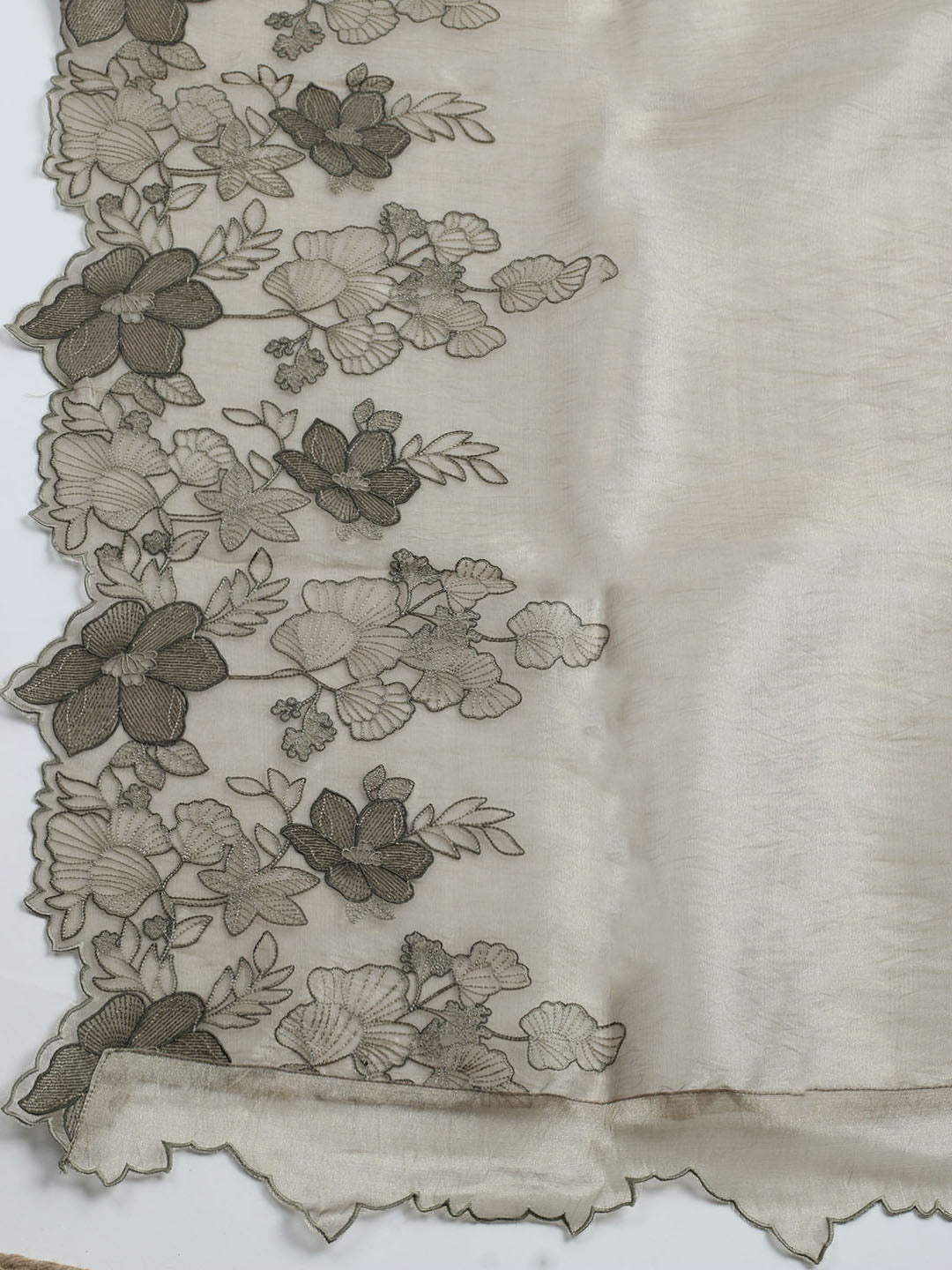 Embroidered Tissue Unstitched Suit With Dupatta