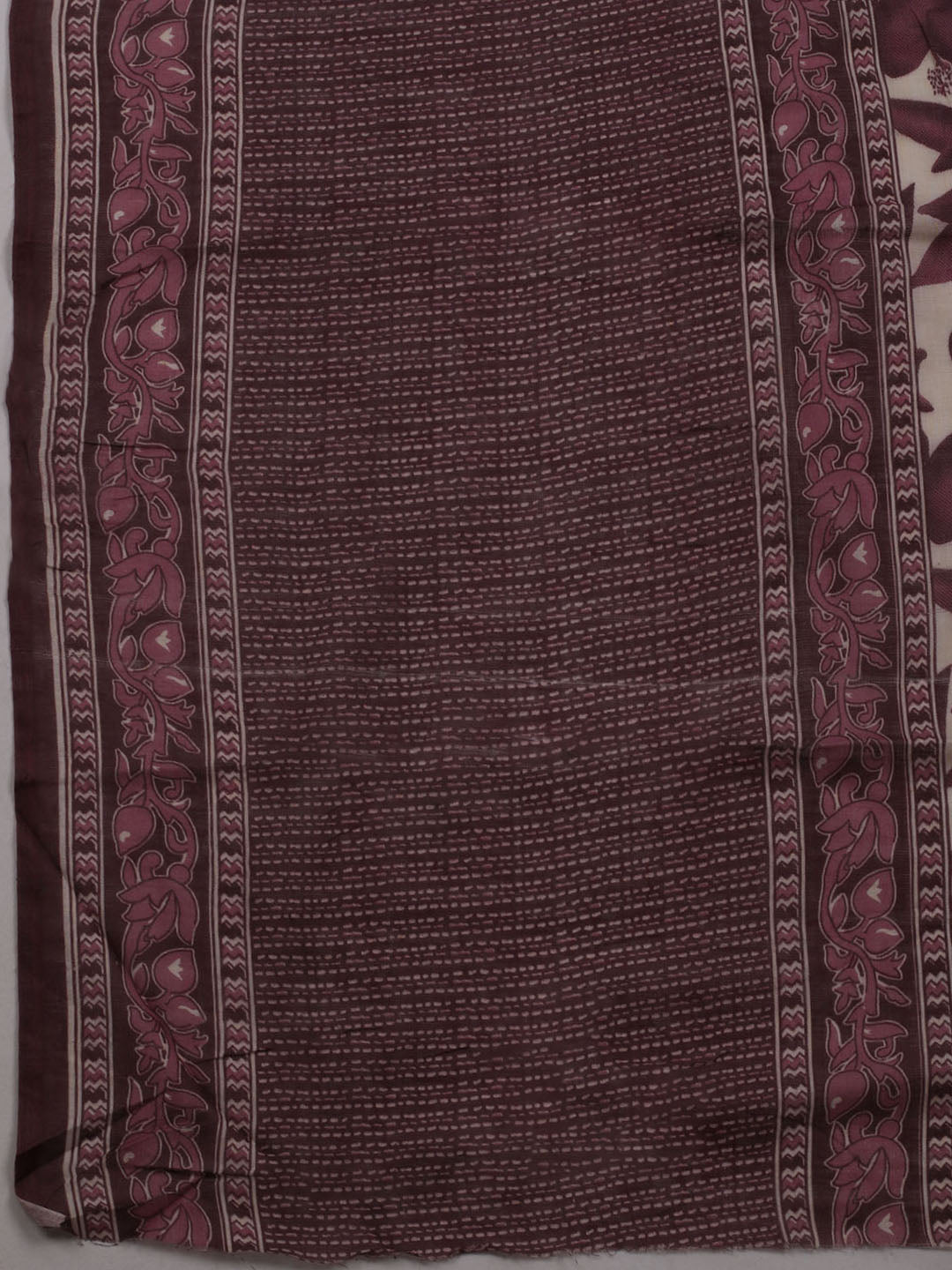 Printed Cotton Blend Unstitched Suit With Dupatta