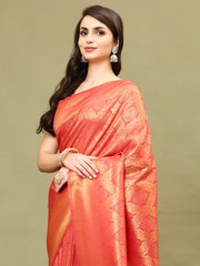 Zari Jaal Woven Handloom Saree