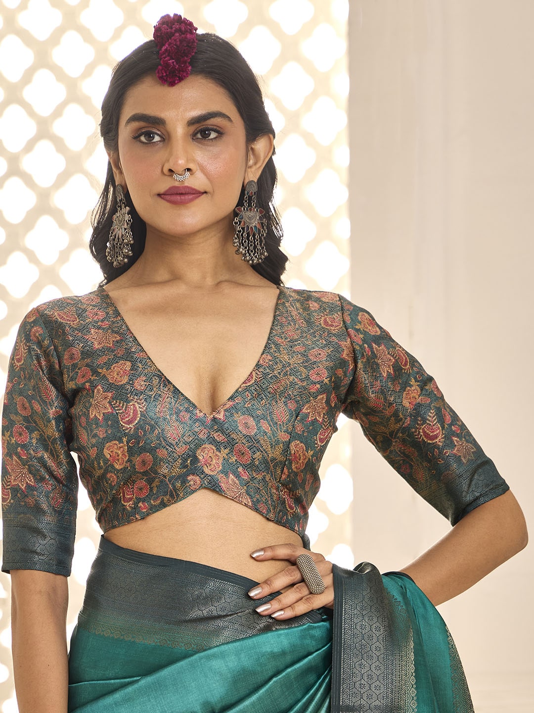 Zari Border Art Silk Saree