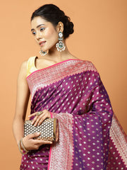 Stone Work Banarasi Woven Saree