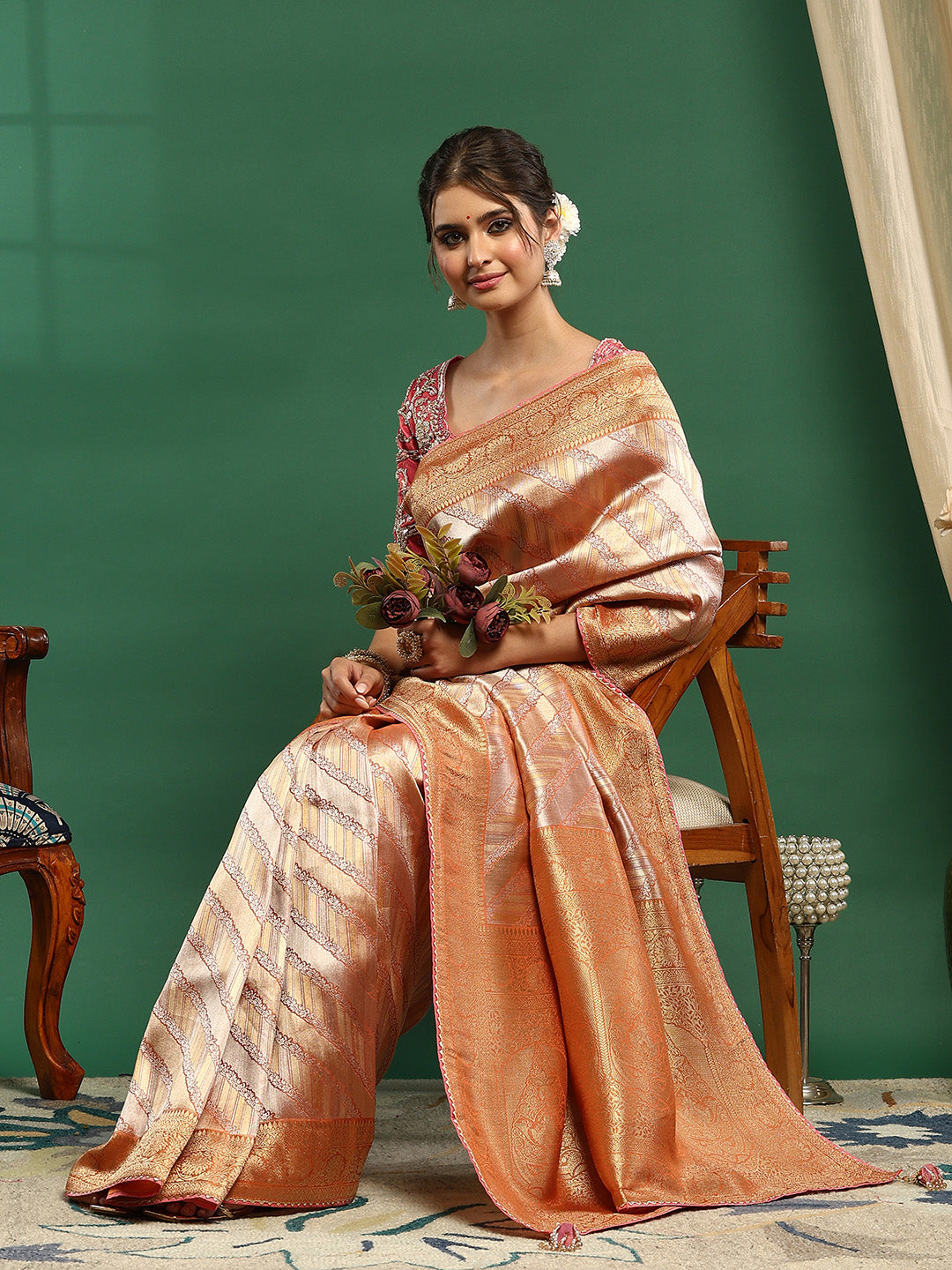 Embroidered Banarasi Saree