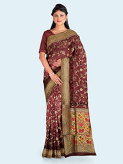 Zari Jaal Art Silk Woven Saree