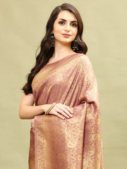 Zari Jaal Woven Handloom Saree