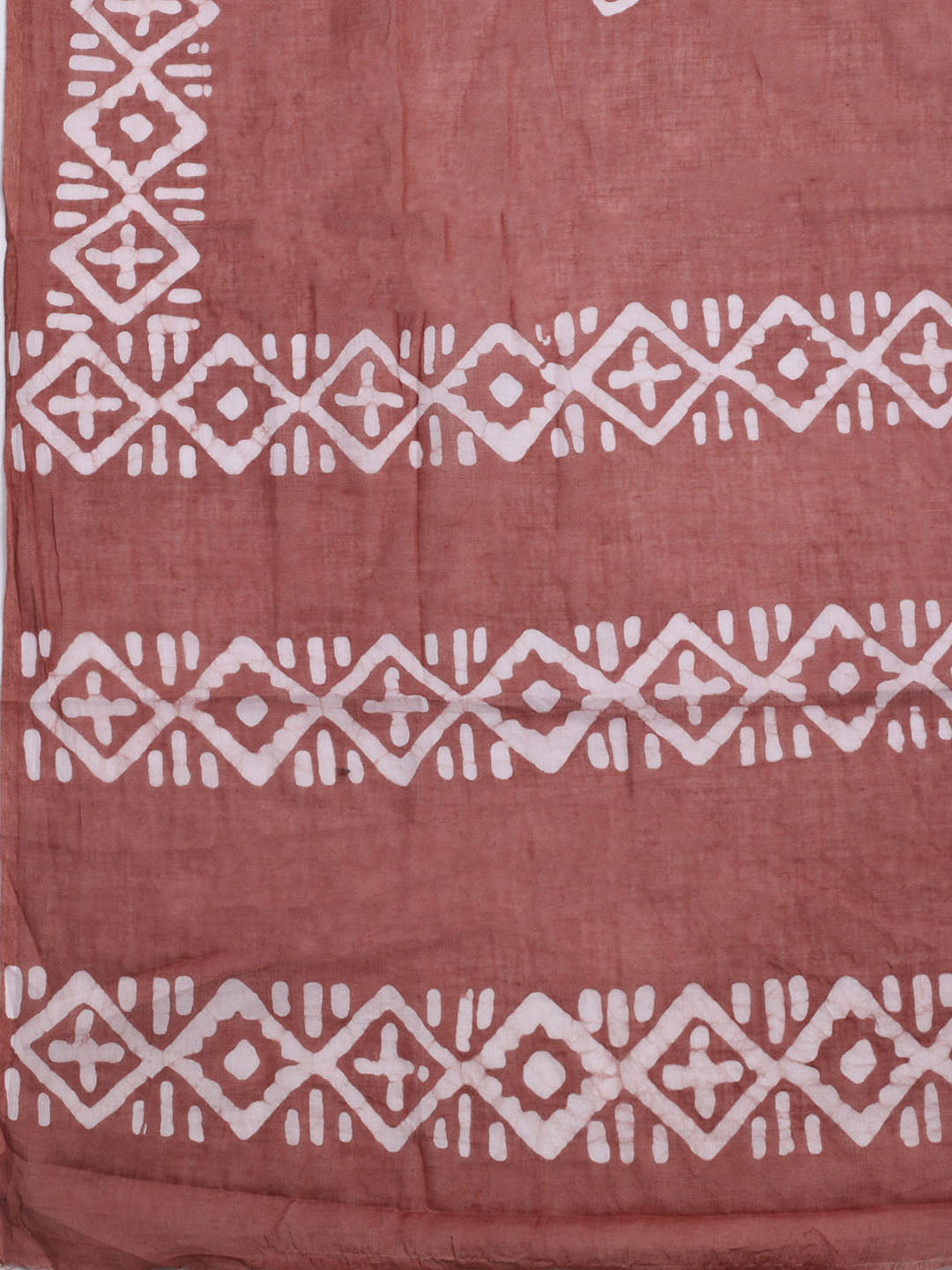 Printed Cotton Blend Unstitched Kurta With Pant &amp; Dupatta